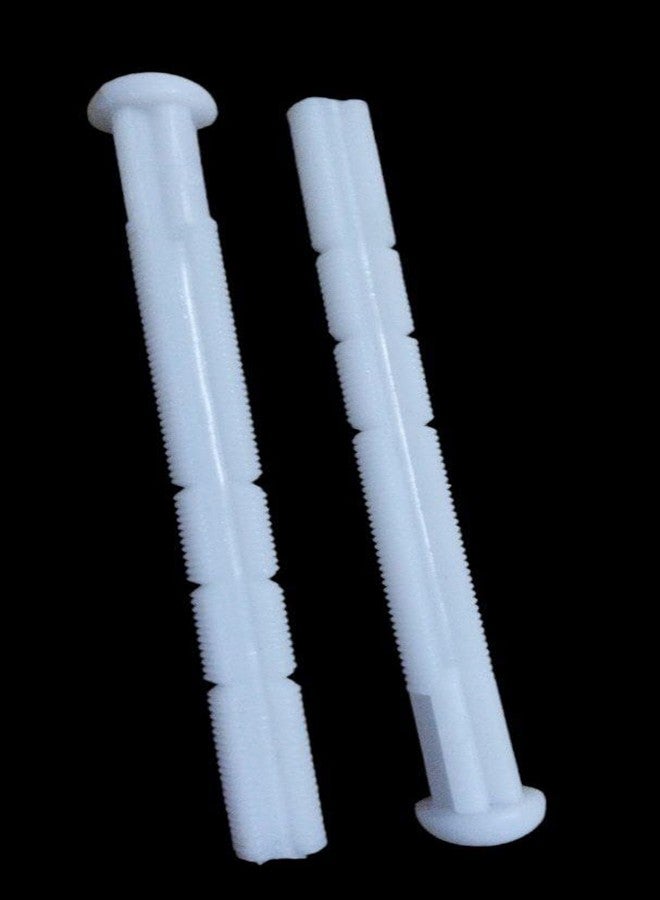 Ausam قضيب تثبيت خزان المرحاض المخفي البلاستيكي | موصل قضيب دفع المرحاض لنظام التدفق | قضيب مقبض ملحقات الحمام لرافعة خزان التدفق المخفي المثبت على الحائط (أبيض، 004) - Image 3